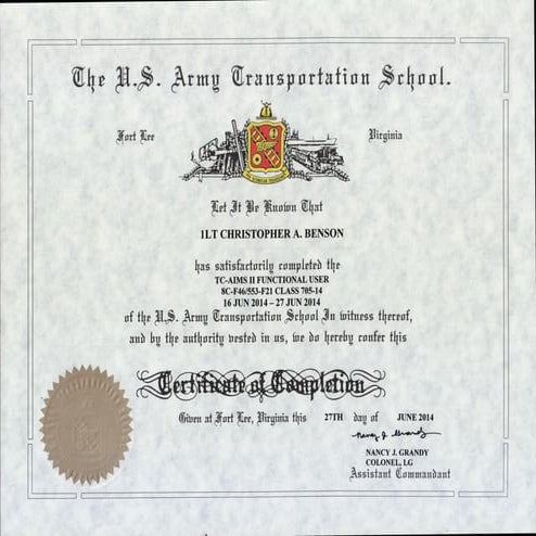 TC0AIMS II FUNCTIONAL USER 16-27JUN14