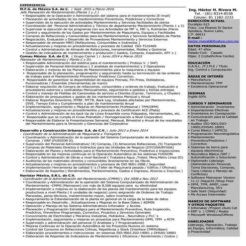 CV Hector Rivera MAN