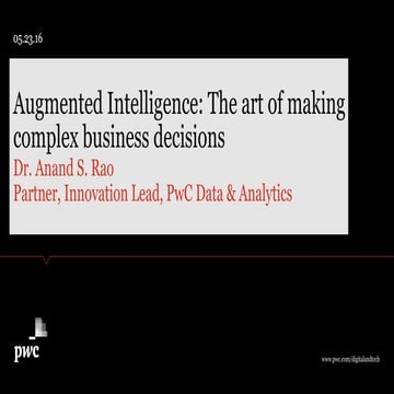 Augmented Intelligence for EmTech May 2016 (Anand-final-Without Video) Presen...