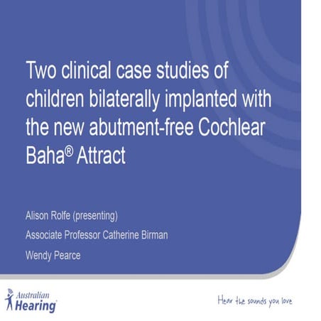 WCA Presentation on Baha Attract