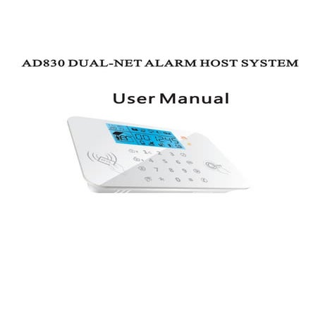 Ad830 user manual