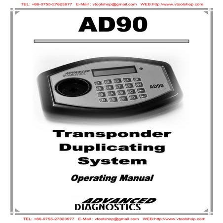 How To Use AD 90 Car Diagnostic Tool | VtoolShop