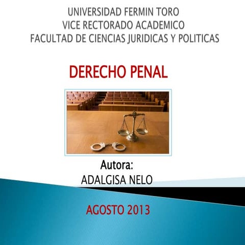 TEMA 1 Y 2 DERECHO PENAL | PPTX