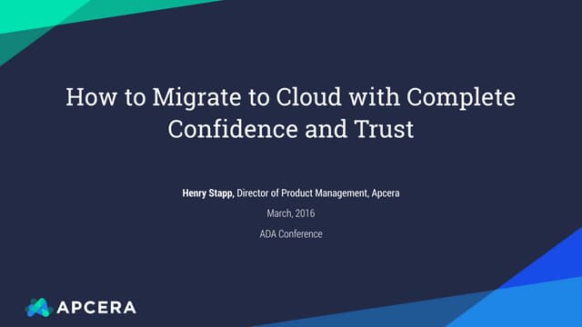 How to Migrate to Cloud with Complete Confidence and Trust