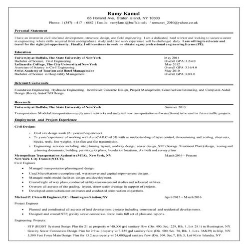 Ramy's Resume | DOCX