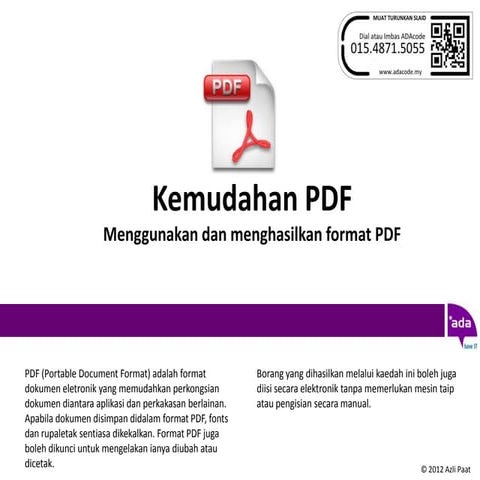 Ada it#09   pengunaan pdf