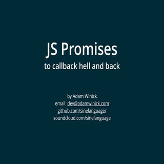 Avoiding callback hell with promises