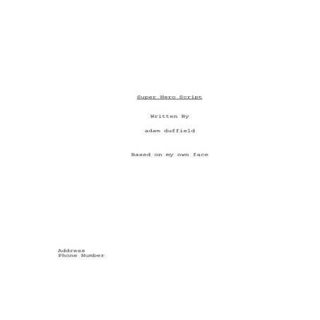 Adam duffield first draft