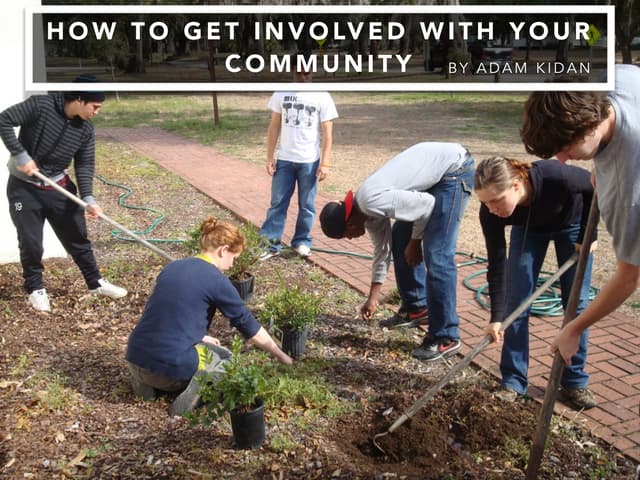 How to Get Involved With Your Community