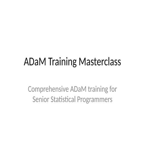 ADaM | PDF