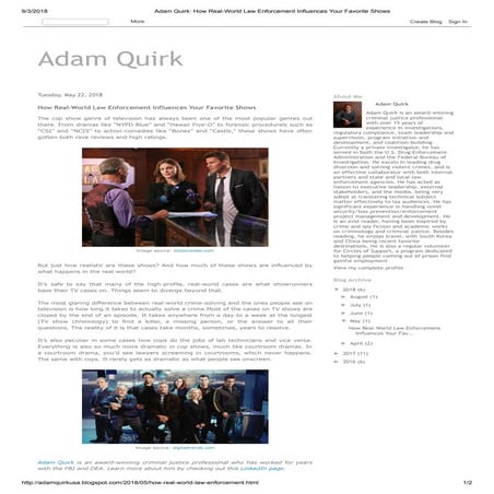 How Real-World Law Enforcement Influences Your Favorite Shows