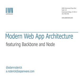 Adam roderick   application archite...