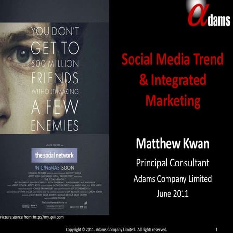 Adams - Wisers Social Media Seminar 20110602