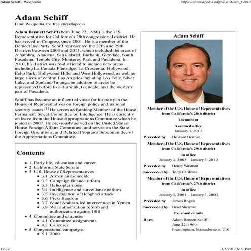 Adam schiff   wikipedia(highlighted)