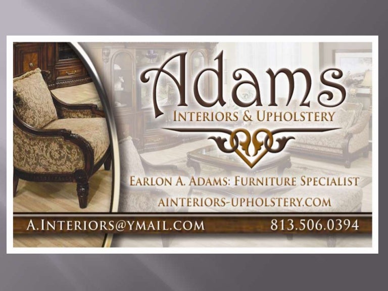 Adams interiors and upholstery presentation slide2