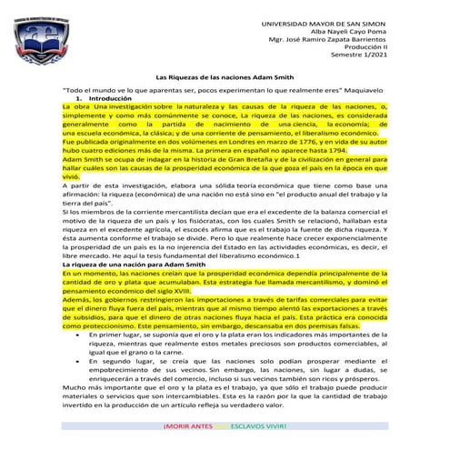 La riqueza de las naciones | PDF