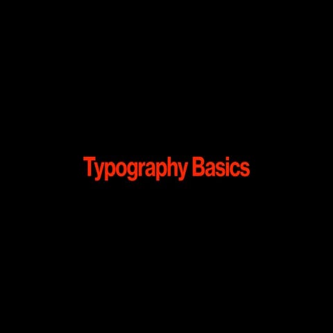 Sean Adams typography101