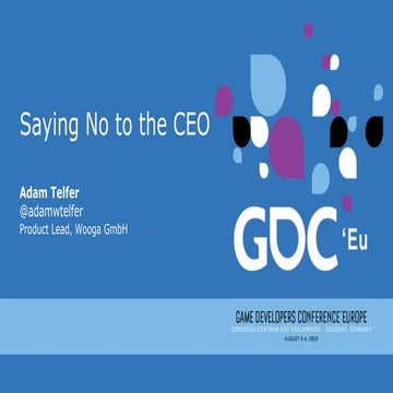 Saying No to the CEO: A Deep Look at Independent Teams - Adam Telfer