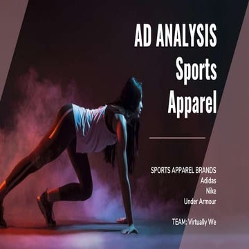 Ad Analysis - Adidas, Nike, Under Armour