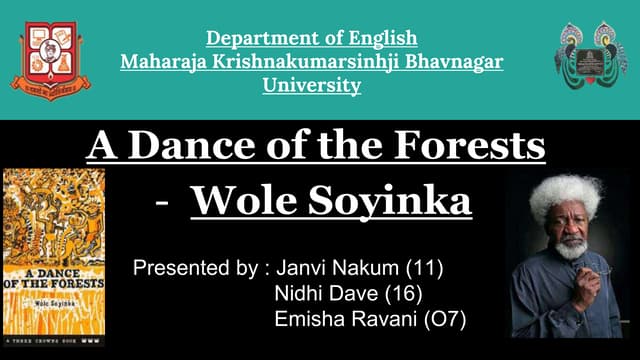 A Dance of Forest by wole Soyinka 