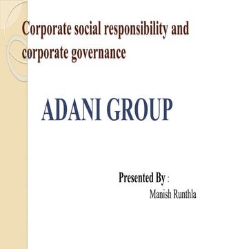 Adani group csr