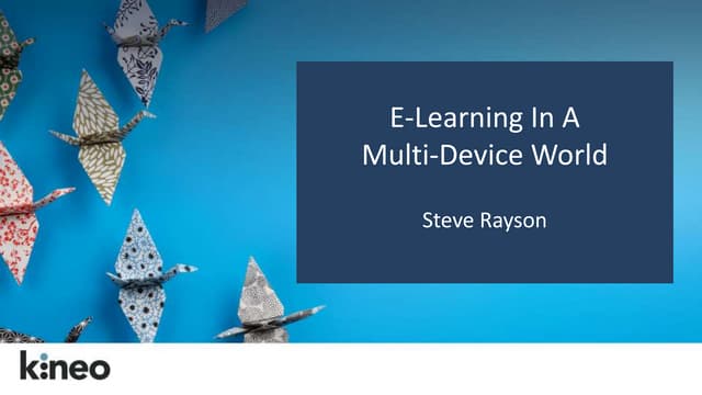 Adapt Elearning - NZATD Presentation Auckland