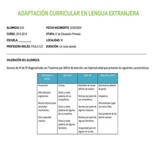 Adaptación curricular no significat...