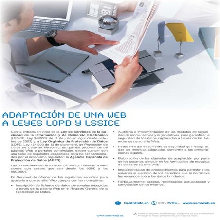 Adaptacion a leyes LOPD y LSSICE