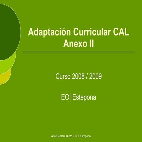 Adaptacion Curricular