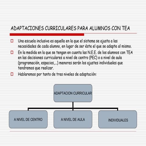 ADAPTACIONES CURRICULARES PARA ALUMNOS CON TEA.ppt