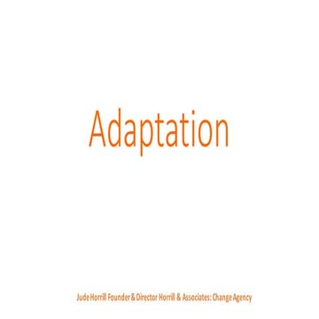 Adaptation education