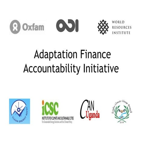 Adaptation Finance Accountability Initiative