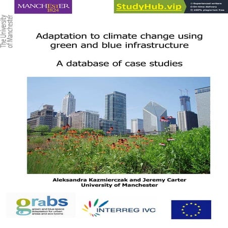 Adaptation To Climate Change Using Green And Blue Infrastructure - A Database...