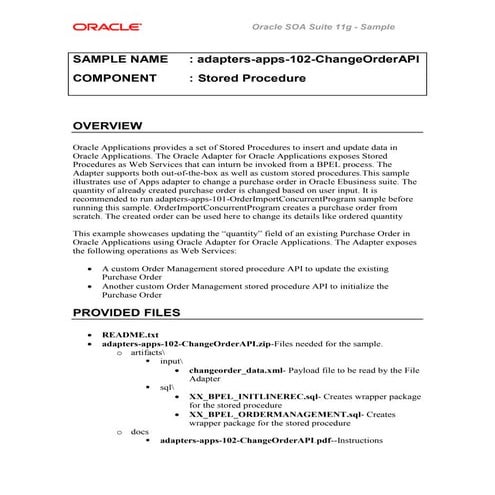 Adapters apps-102-change orderapi