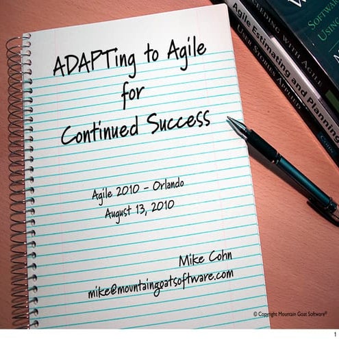 ADAPTing to Agile for Continued Success