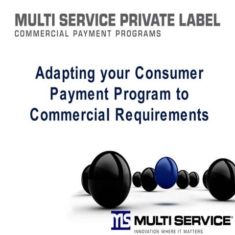 Adapting a Consumer Payment Program to Fit Commercial Requirements