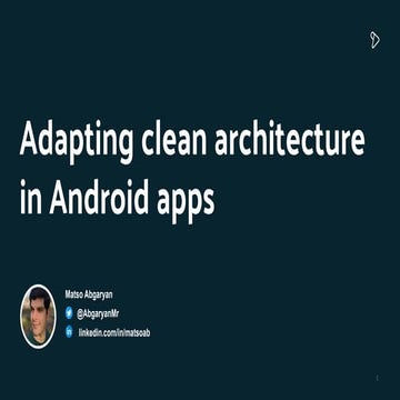 Adapting clean architecture in android apps