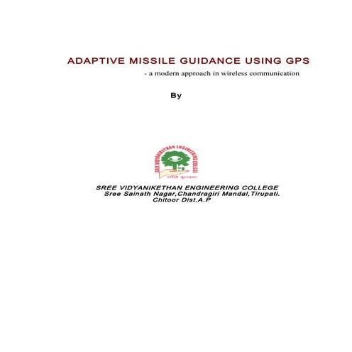Adaptive missile-guidance-using-gps