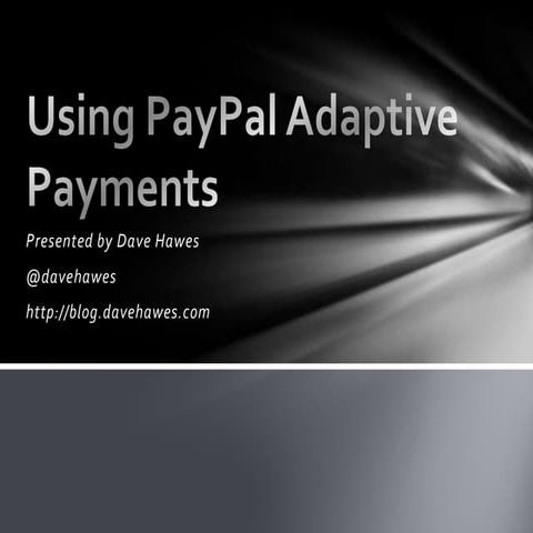 Adaptive payments-talk