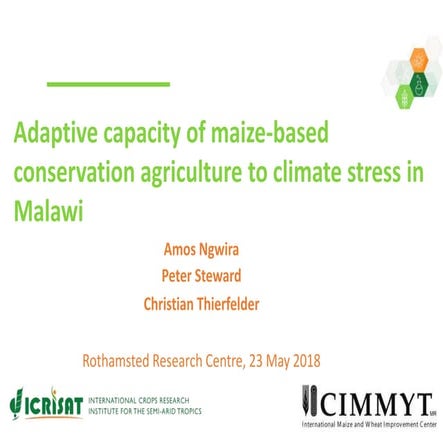 Adaptive capacity of maize-based conservation agriculture to climate stress i...