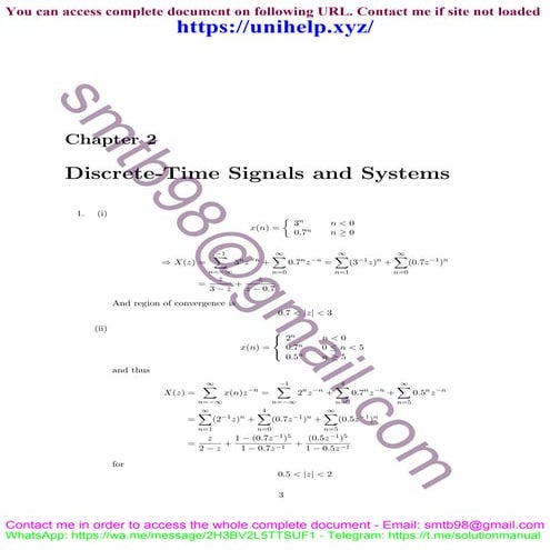 Answers to Problems for Adaptive Filters (2nd Edition) - Behrouz Farhang-Boro...