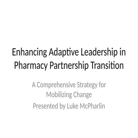 Adaptive Leadership Presentation slide deck | PPTX