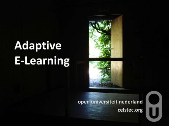 Developments in Adaptive E-Learning