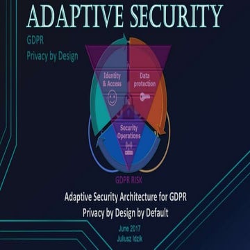 Adaptive security with privacy by design | PPTX