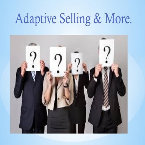 Adaptive selling for beginners illusturated .pptx