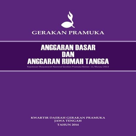 Ad & art gerakan pramuka munas 2013