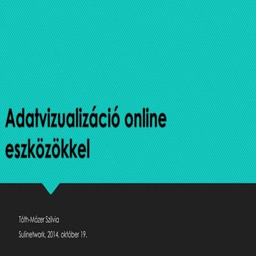 Adatvizualizáció online eszközökkel