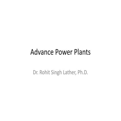 Adavance Power Plants
