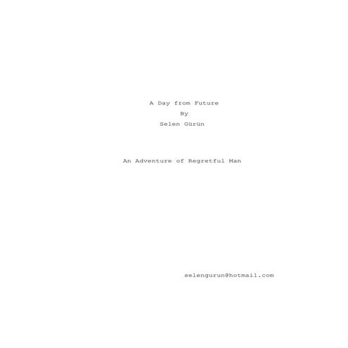 A day from future - Creative Wrtitting