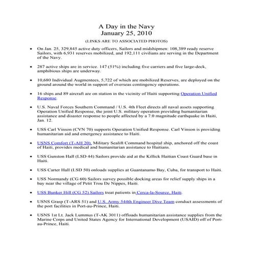 A day in the Navy - April 14, 2010 | PDF